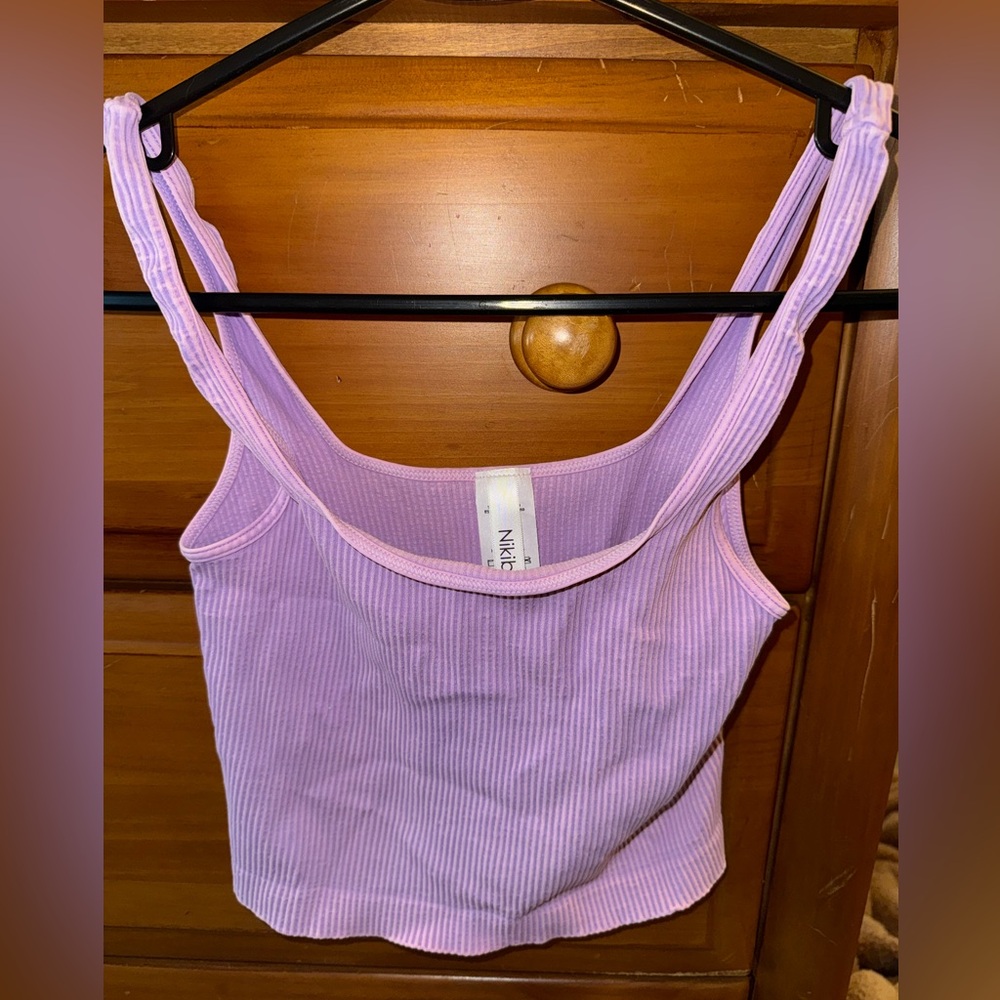 Nikibiki Lavender Ribbed Tank Top